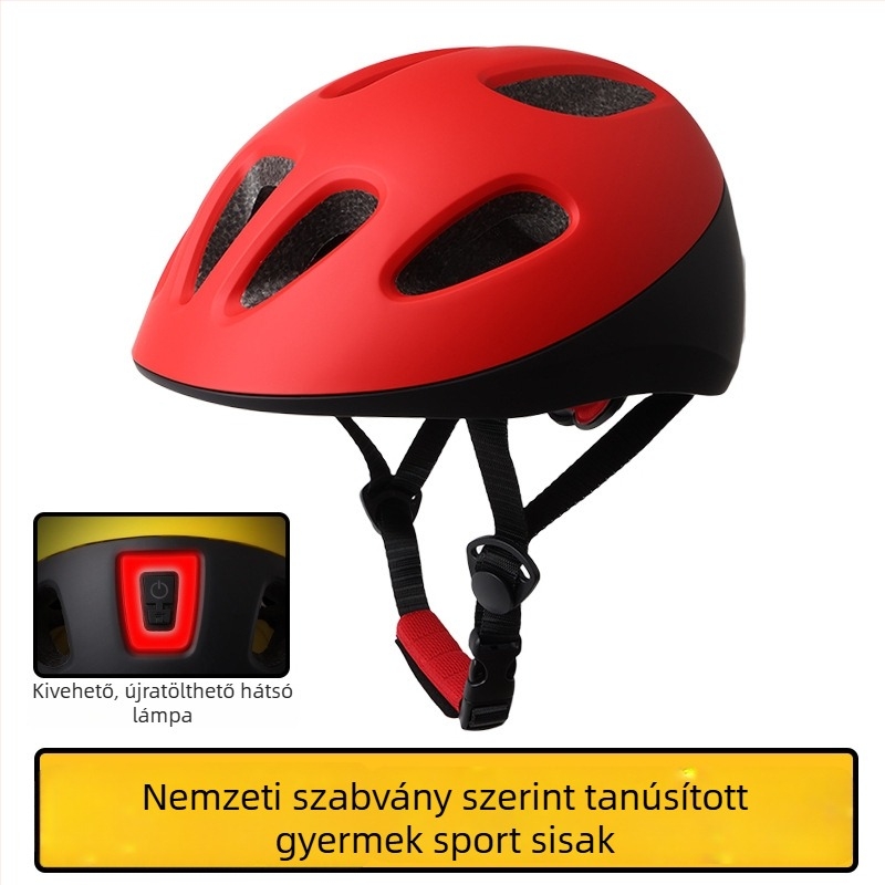 Gyerekeknek szóló kerékpáros sisak, uniszex, kerékpározáshoz, görkorizáshoz és egyensúlyos kerékpárhoz