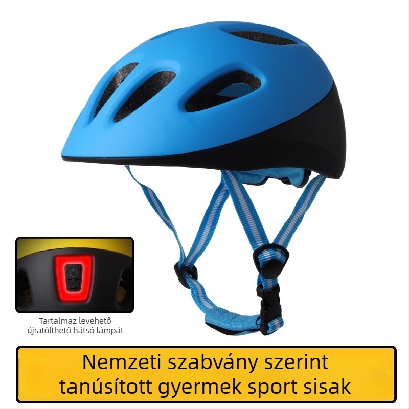 Gyerekeknek szóló kerékpáros sisak, uniszex, kerékpározáshoz, görkorizáshoz és egyensúlyos kerékpárhoz