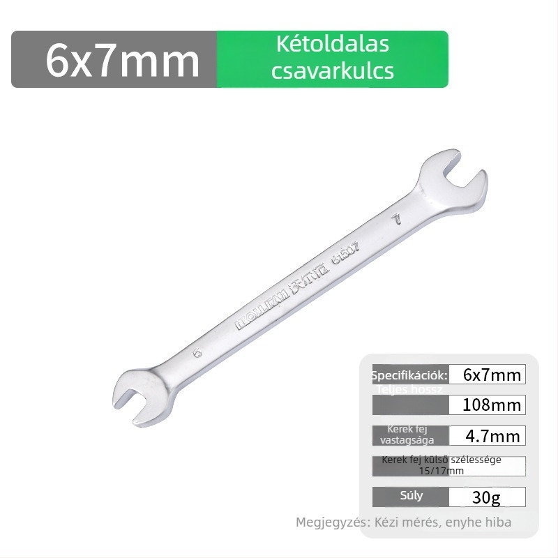 Wolvan két végű nyitott végű kulcs készlet, 6–32 mm