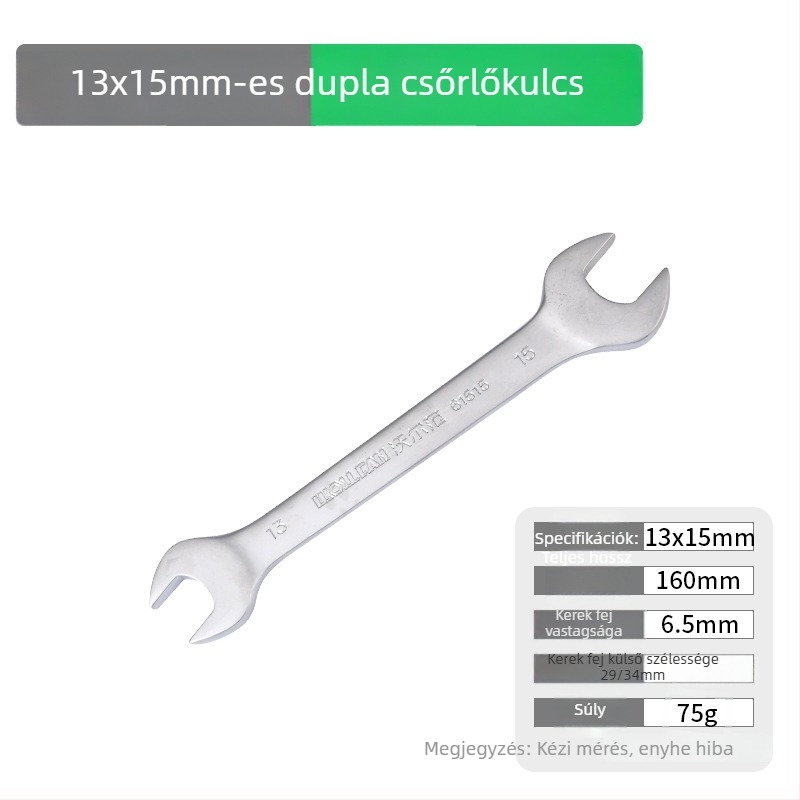 Wolvan két végű nyitott végű kulcs készlet, 6–32 mm