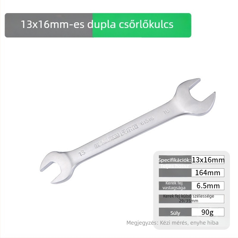 Wolvan két végű nyitott végű kulcs készlet, 6–32 mm
