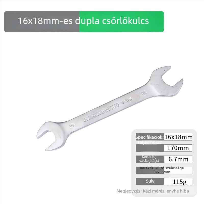 Wolvan két végű nyitott végű kulcs készlet, 6–32 mm