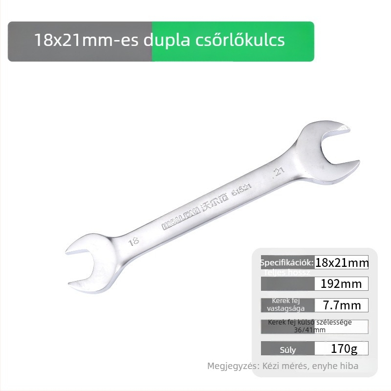 Wolvan két végű nyitott végű kulcs készlet, 6–32 mm