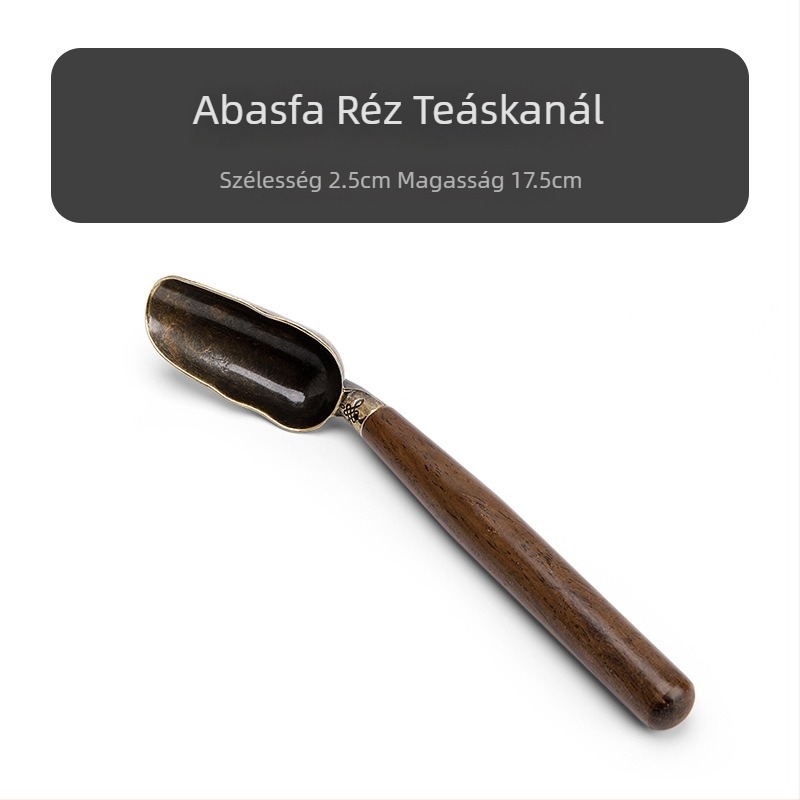 Sifang Pavilion Ebony tea ceremony készlet – teásklipe, ecset, teáskés, teakellékek, teáskanál művészi dizájn