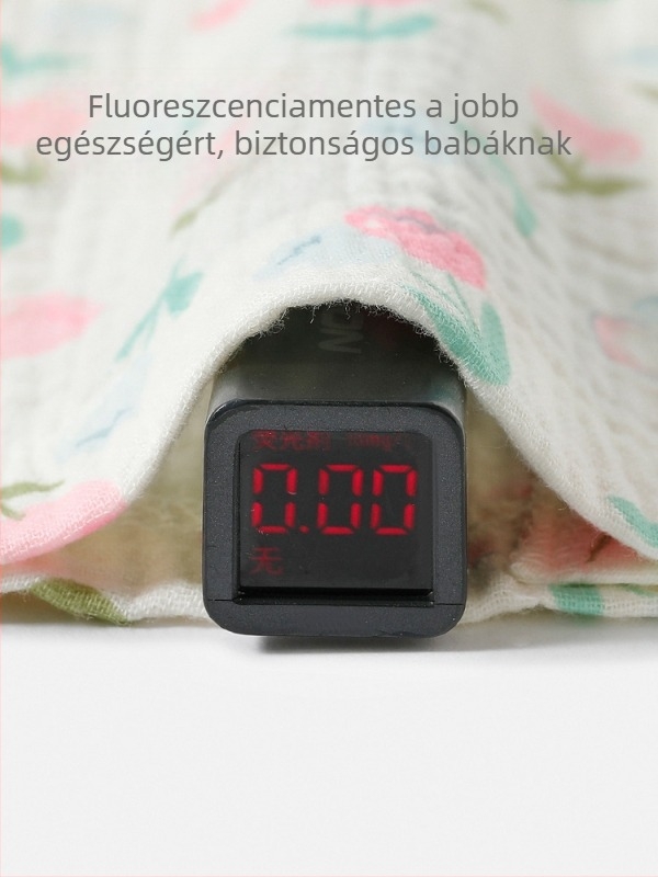 Csecsemő-pamut géz pizsama szett, hosszú ujjú, vékony, bőrbarát, légáteresztő