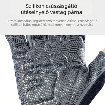 Tavasz-nyári kerékpáros kesztyűk, uniszex, érintőképernyő-kompatibilis, UV védelem, lélegző, testre szabott