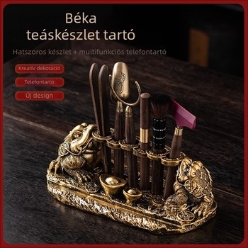 Gongfu tea ceremóniára Six Gentlemen készlet – prémium teáskészlet, klip és teáskés