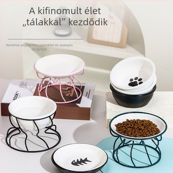 Nordic kerámia macskatál magas talppal étel- és jutalomfalatokhoz