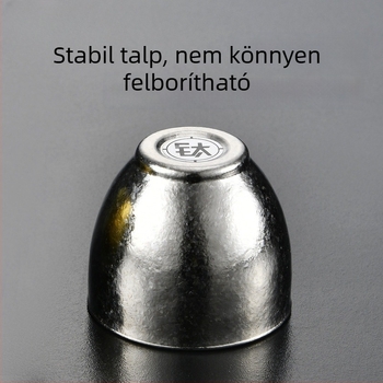 Tiszta titánból készült pohárkészlet borhoz, szakéhoz és teához – dupla falú szigetelt poharak, kóstoló pohár, mester pohár, tea szolgálat, üzleti ajándék