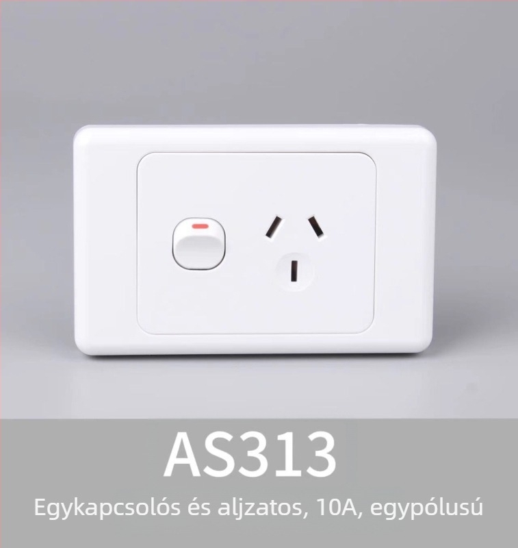 Ausztrál szabvány 118-as típusú kapcsoló- és aljzat panel, SAA tanúsítvány, kültéri lakókocsi csatlakozó