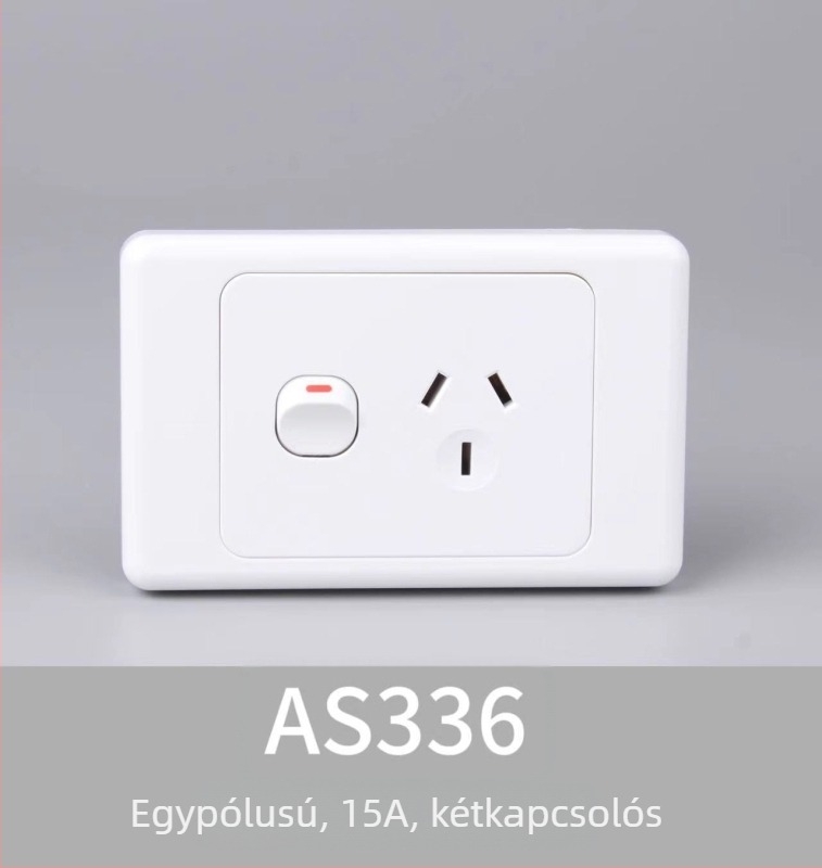 Ausztrál szabvány 118-as típusú kapcsoló- és aljzat panel, SAA tanúsítvány, kültéri lakókocsi csatlakozó