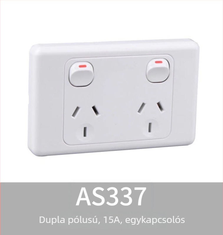 Ausztrál szabvány 118-as típusú kapcsoló- és aljzat panel, SAA tanúsítvány, kültéri lakókocsi csatlakozó