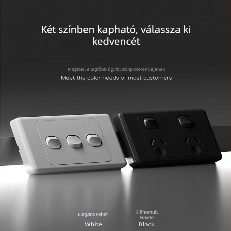 Ausztrál szabvány 118-as típusú kapcsoló- és aljzat panel, SAA tanúsítvány, kültéri lakókocsi csatlakozó