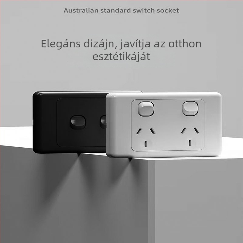 Ausztrál szabvány 118-as típusú kapcsoló- és aljzat panel, SAA tanúsítvány, kültéri lakókocsi csatlakozó