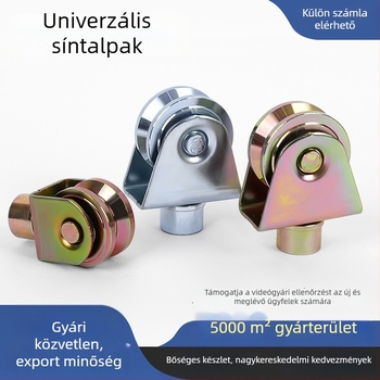 Universális görgők sínes ajtókhoz, vezető görgők acélsodronyhoz, sarokvas görgők, görgők csúszóajtókhoz