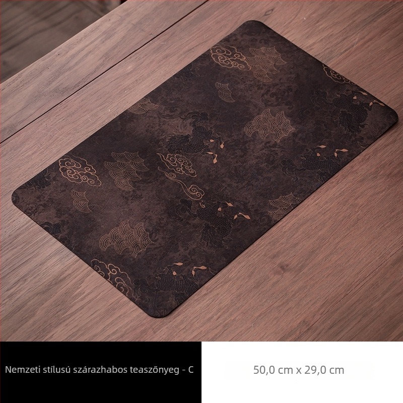 Wabi-Sabi stílusú kis tea alátét, vízálló textil alátét Gongfu teaceremóniához