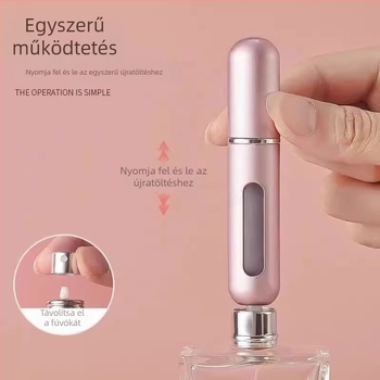 Alsó töltésű parfümös üveg, hordozható permetező, 5 ml