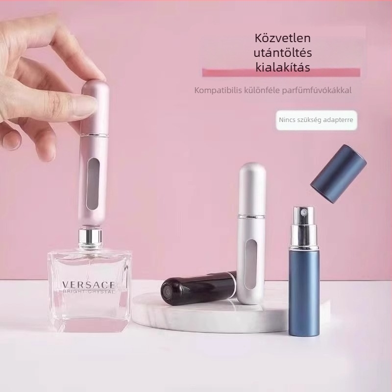 Alsó töltésű parfümös üveg, hordozható permetező, 5 ml