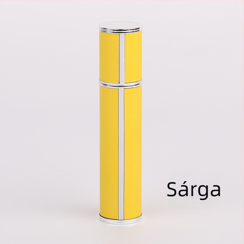 10 ml parfümös üveg utazáshoz, bőrhatású, elegáns, hordozható illatminta kozmetikumokhoz sprayfejjel