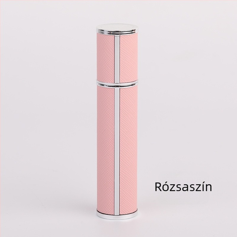 10 ml parfümös üveg utazáshoz, bőrhatású, elegáns, hordozható illatminta kozmetikumokhoz sprayfejjel