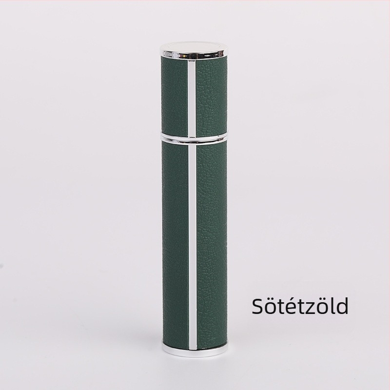 10 ml parfümös üveg utazáshoz, bőrhatású, elegáns, hordozható illatminta kozmetikumokhoz sprayfejjel