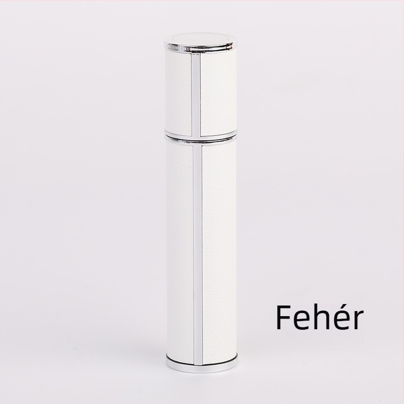 10 ml parfümös üveg utazáshoz, bőrhatású, elegáns, hordozható illatminta kozmetikumokhoz sprayfejjel
