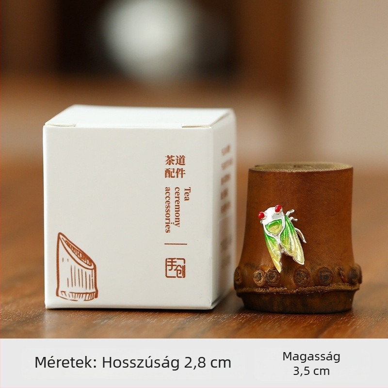 Fedőtartó bambuszgyökérből, kézzel készített kreatív tartóállvány, teáscsésze fedőjének tartója, Kung Fu tea készlet kiegészítők, tea ceremónia kiegészítőinek gyűjteménye