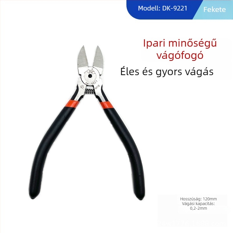 170-es modell — 5 hüvelykes mini diagonális csípőfogó DIY elektronikai használatra, króm-vanádium acélból, lágy anyagok vágására (drót, műanyag, drótháló)