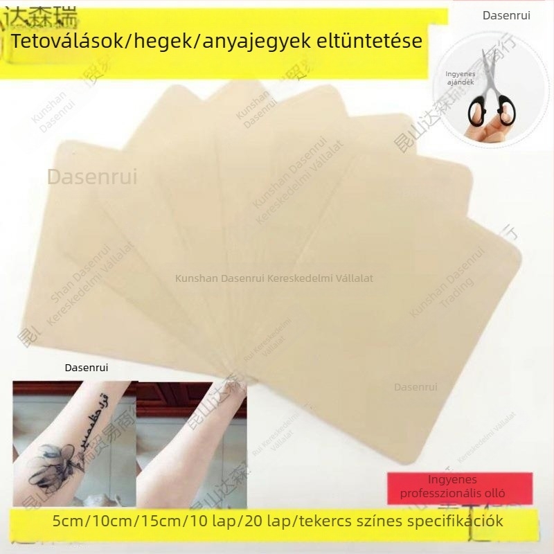 Bőrszínű tapaszok tetoválások, hegek és anyajegyek eltakarítására