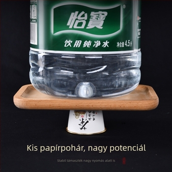 Egyszer használatos Kung Fu teás pohár, arany fóliás papír pohár, extra vastag, kis kapacitású 100 ml alatt, otthoni és vendéglátói használatra