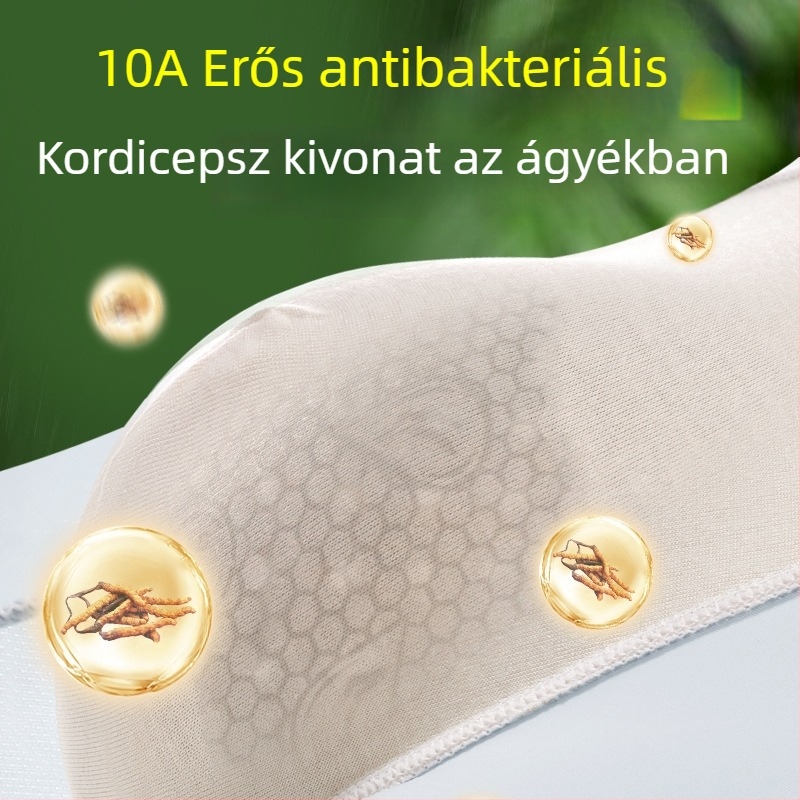 Férfi jégselyem boxeralsó, nagy méretű, ultra vékony, antibakteriális, nyárra