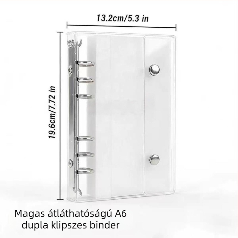 A6-os matricatartó kártyaalbum, nagy kapacitású, esztétikus kivitelezés, diákoknak szóló tervező-stílusú anyagtároló könyv
