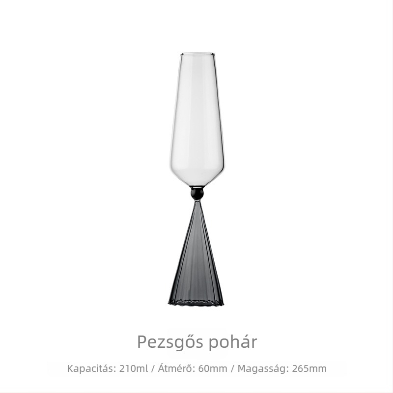 Elegáns burgundi boros pohárkészlet decantálóval, otthoni használatra, esküvői ajándék díszdobozban