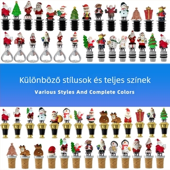 Két tónusú elektroplatált dugó vörösboros és whiskys üvegekhez – bár kellék