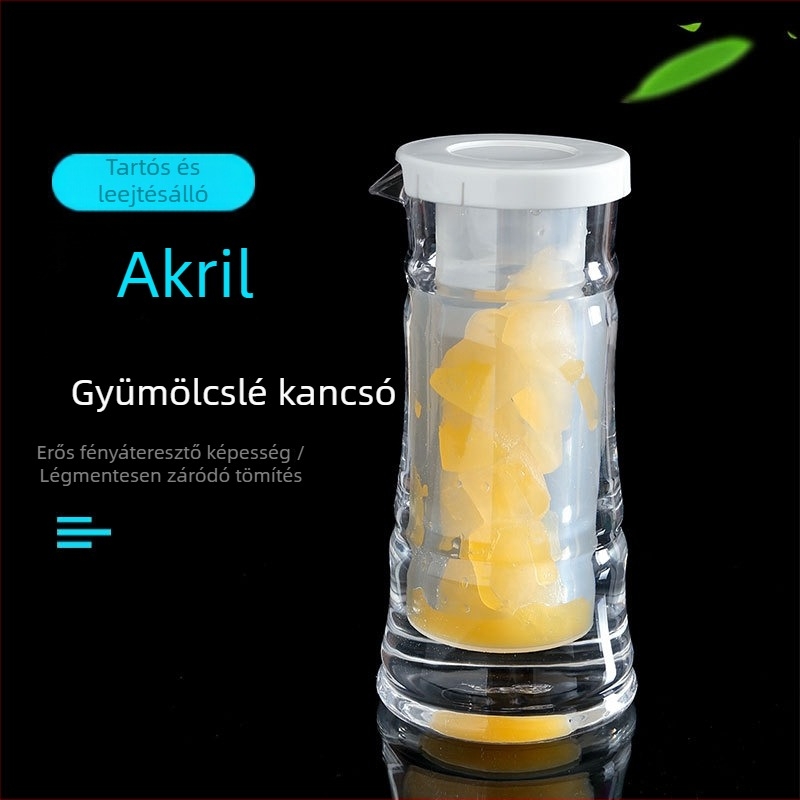 Két kardos akril dekantáló, 401–500 ml, átlátszó, leesésálló, bárhoz és étterembe