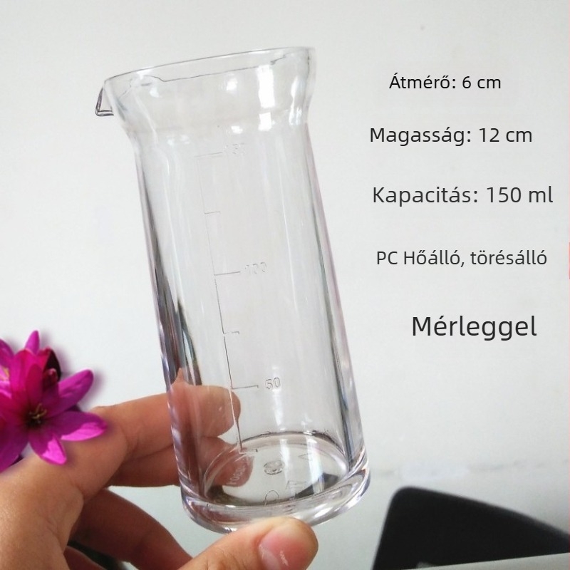 Két kardos akril dekantáló, 401–500 ml, átlátszó, leesésálló, bárhoz és étterembe