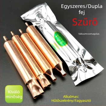 Szárító szűrő hűtőhöz és fagyasztóhoz, 600A/R290A-kompatibilis, egy- és kétportos fej, univerzális vízabszorció és jégblokád eltávolítása