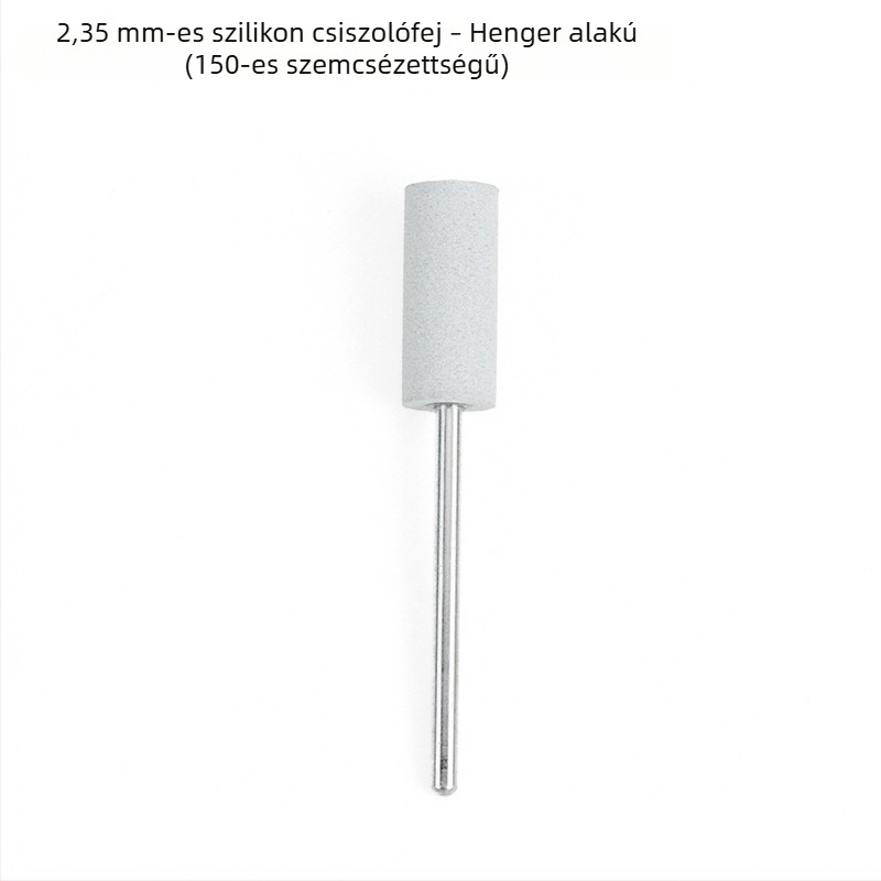 Szilikon csiszolófej jade, jadeit és achát faragásához és polírozásához, kerek fej, 2.35 mm szár