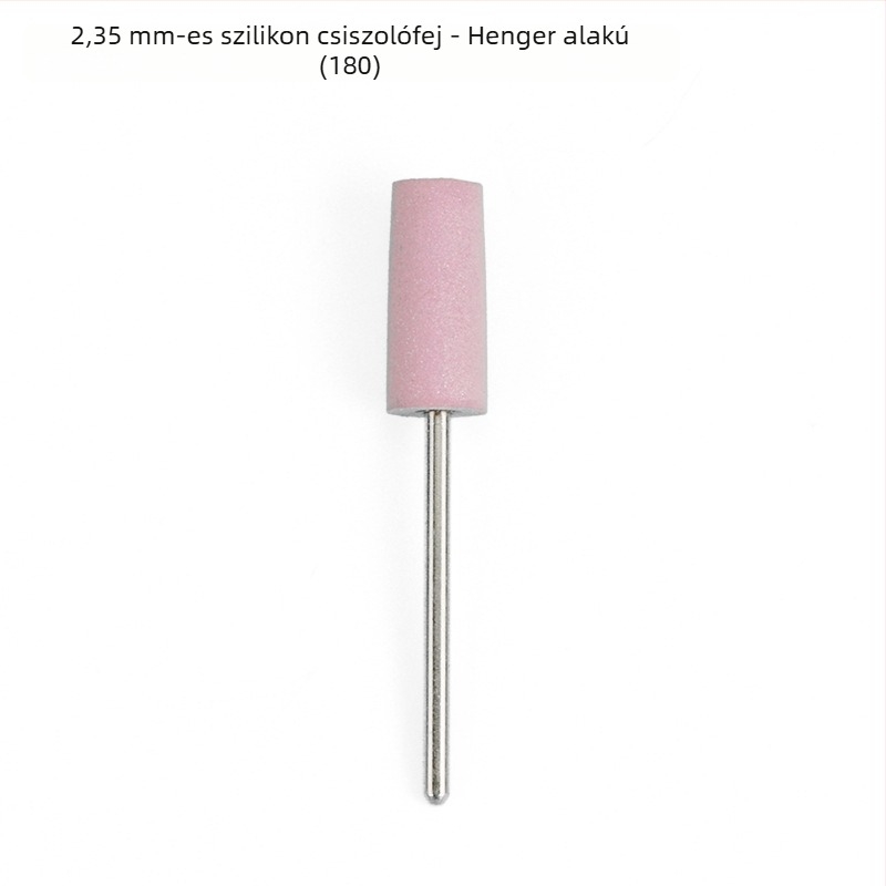 Szilikon csiszolófej jade, jadeit és achát faragásához és polírozásához, kerek fej, 2.35 mm szár