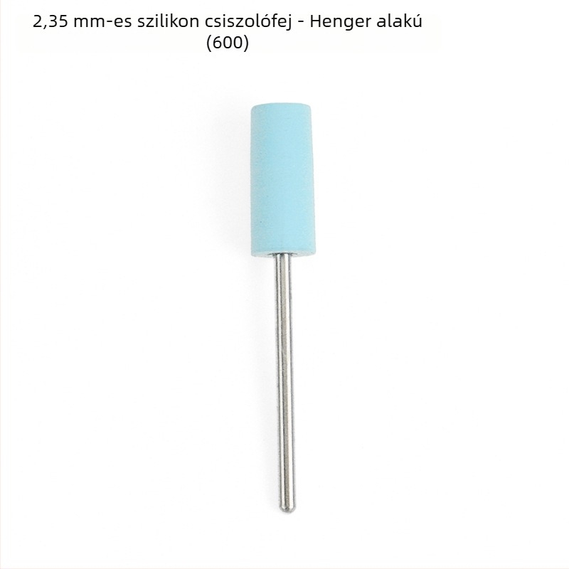 Szilikon csiszolófej jade, jadeit és achát faragásához és polírozásához, kerek fej, 2.35 mm szár