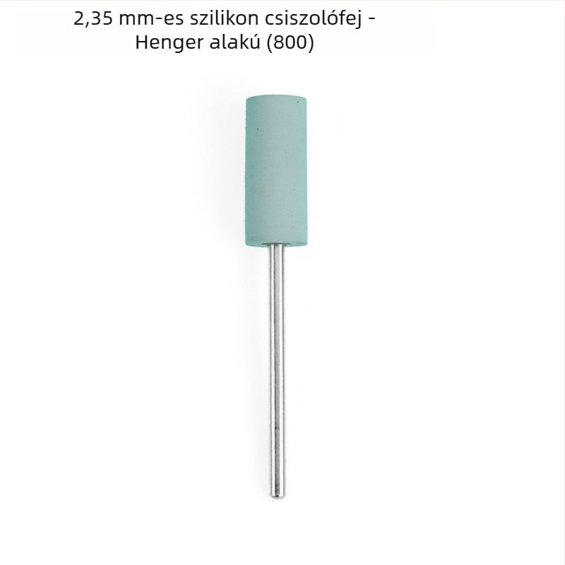 Szilikon csiszolófej jade, jadeit és achát faragásához és polírozásához, kerek fej, 2.35 mm szár
