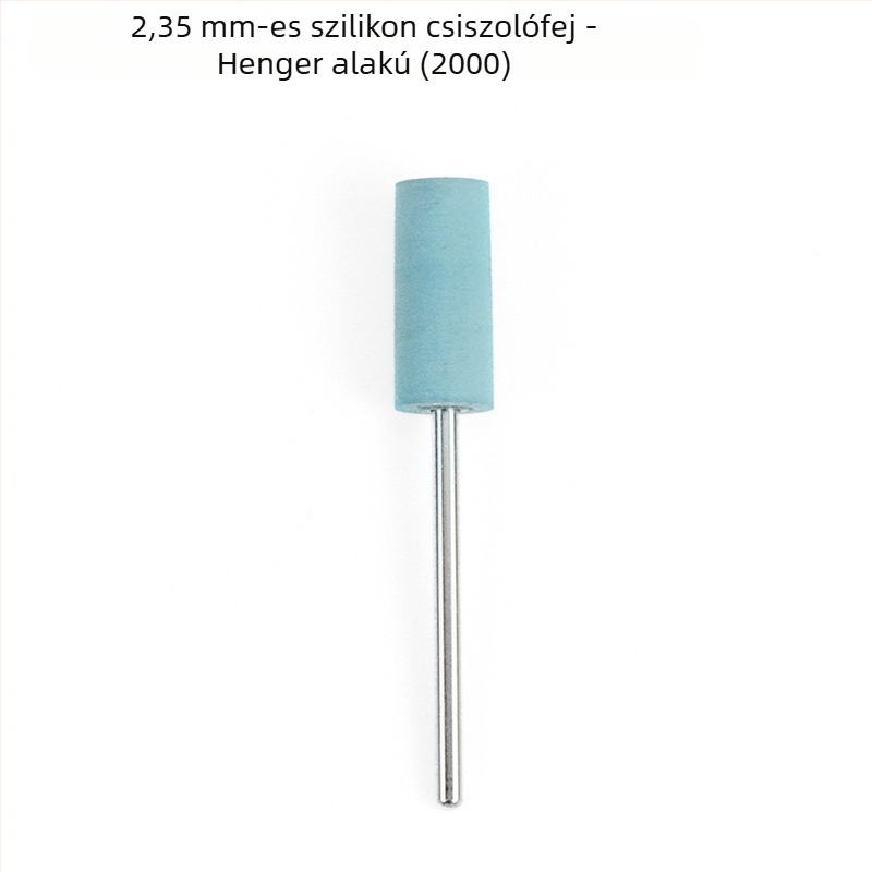 Szilikon csiszolófej jade, jadeit és achát faragásához és polírozásához, kerek fej, 2.35 mm szár