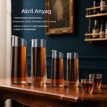 Akril dekantáló, 500 ml, gyémánt pohár, törésálló