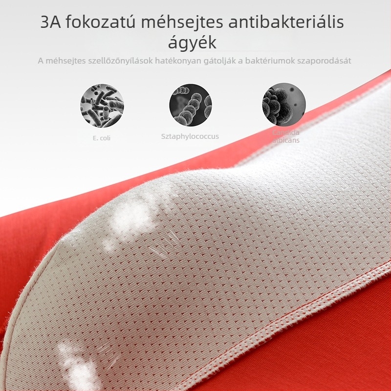 Piros férfi boxer rövidnadrág modal anyagból, légáteresztő, antibakteriális, belső részén mulberry selyem bélés.