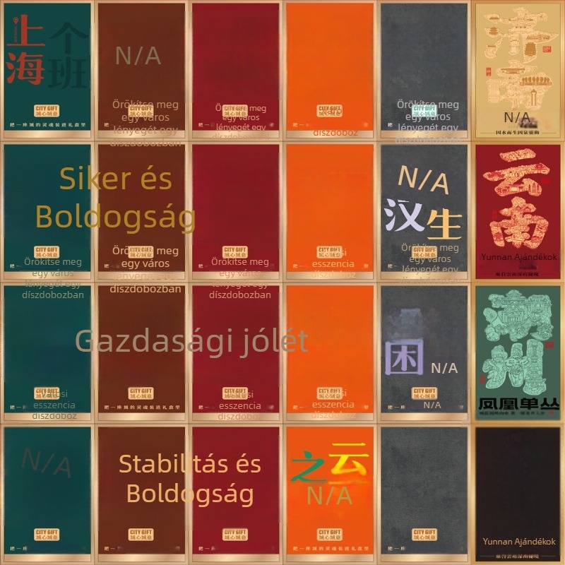 Tea csomagolás belső dobozzal, hat buborékos csomag, Da Hong Pao dizájn, UV nyomtatás, testreszabható elrendezés
