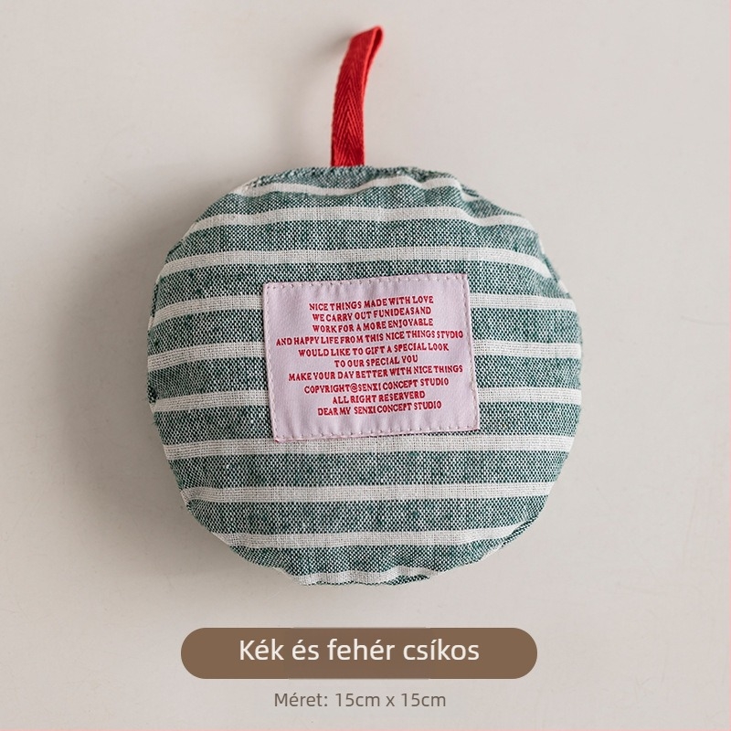 Kreatív hőszigetelő párna edényekhez és teáskannákhoz, égésvédő fogantyúvédő, fedő és edény védő, csíkos fotórekvizit a konyhához