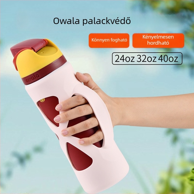 Owala Freesip szilikon védőhüvely sportos vizes palackhoz – csúszásmentes, könnyű fogás