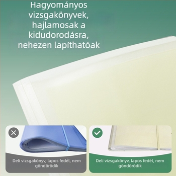 Deli PQ12 Átlátszó A3-as dokumentumtár betétekkel, vizsgapapírok tárolója