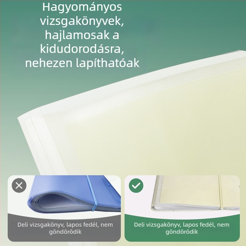 Deli PQ12 Átlátszó A3-as dokumentumtár betétekkel, vizsgapapírok tárolója