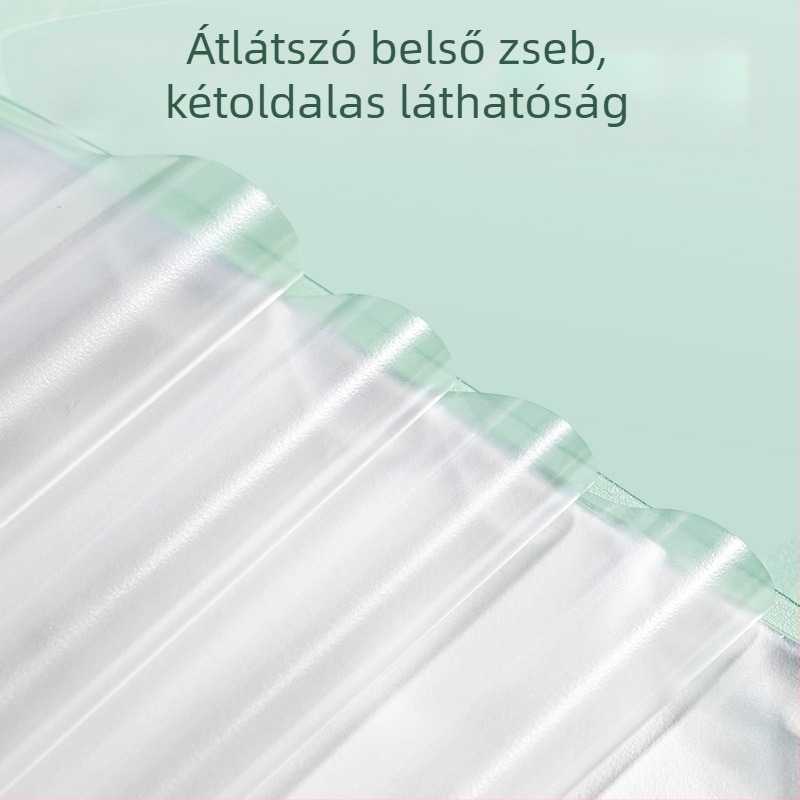 Deli PQ12 Átlátszó A3-as dokumentumtár betétekkel, vizsgapapírok tárolója